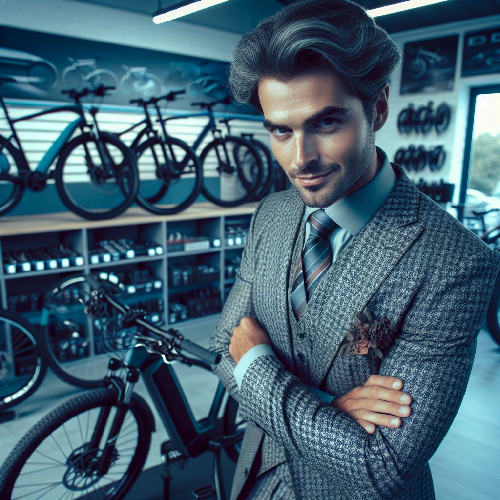 An untrustworthy salesperson in an eBike store.